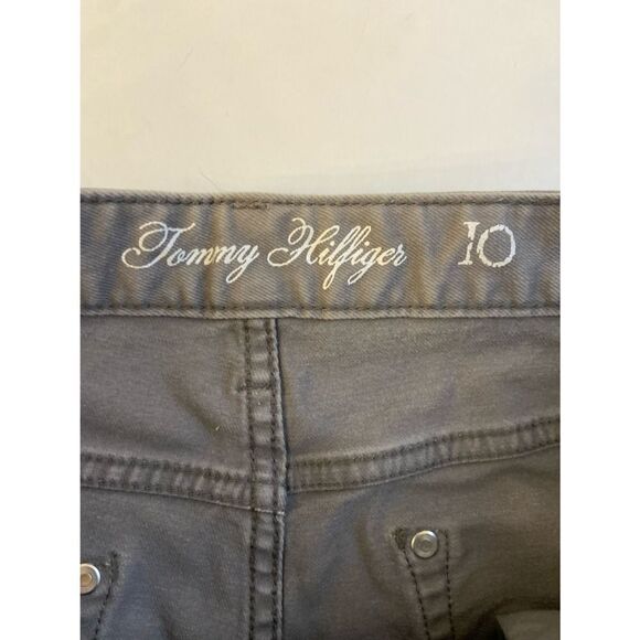 TH Tommy Hilfiger gray denim shorts size 10 - Picture 2 of 4